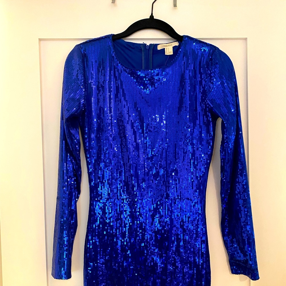 NWT Forever 21 Blue Sequin Dress